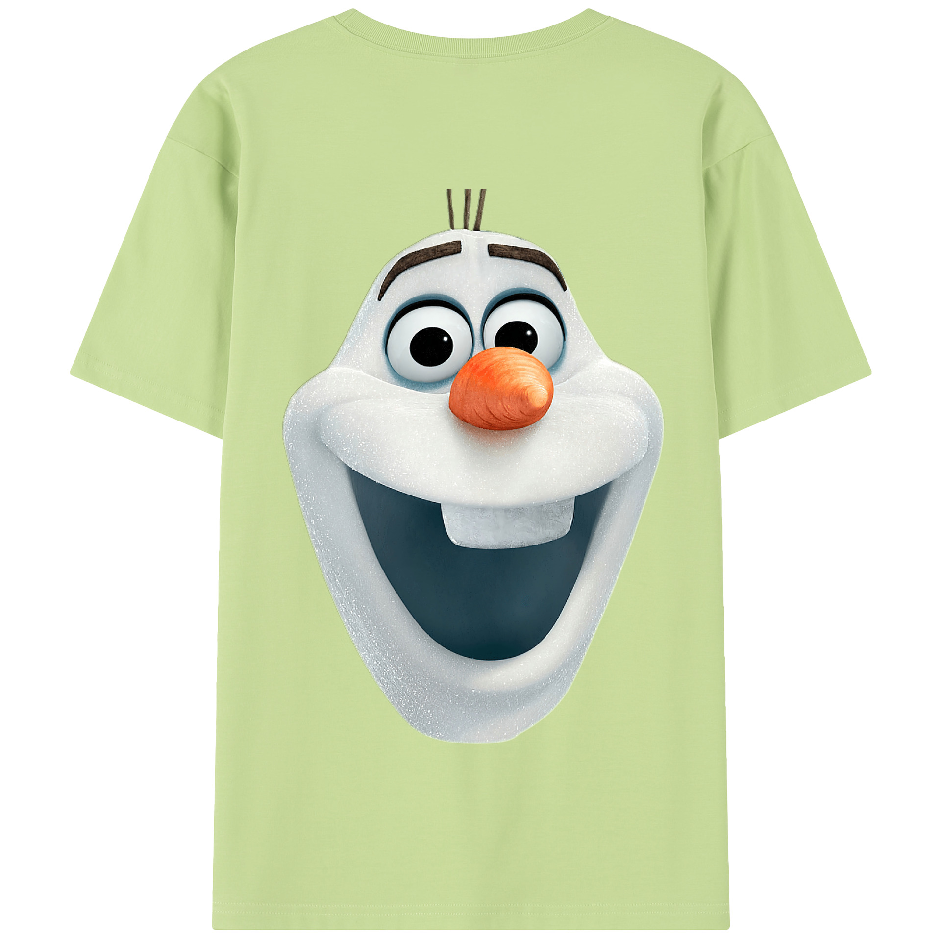 （画像用） アナと雪の女王 アンナ エルサ Frozen Anna Elsa 綿100％半袖Tシャツ（背面プリント）